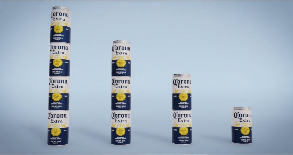 Corona Unveils Stackable Aluminum Cans to Replace Plastic Rings